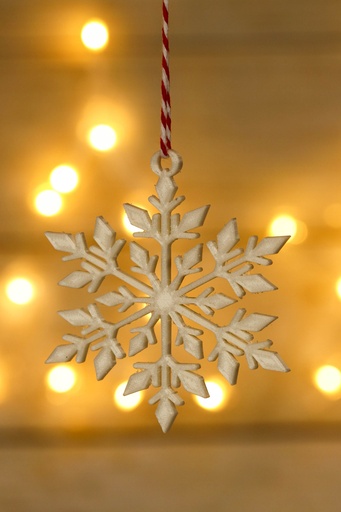 [I3D_FLOCON_SUSPENDU_BEAUTE-DES-NEIGES_BLANC] Flocon Suspendu Beauté des neiges